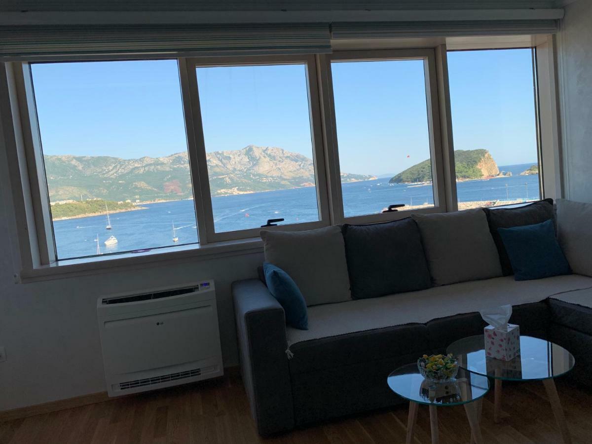 Panoramic Sea View 3-Bedroom Apartment 50 M From The Sea Budva Exteriör bild